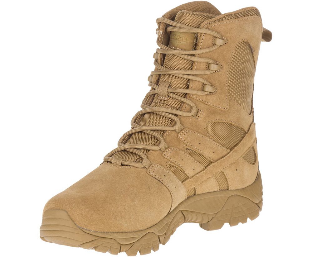 Merrell Boots Khaki - Moab 2 Defense - Womens 28ZHXOPAC